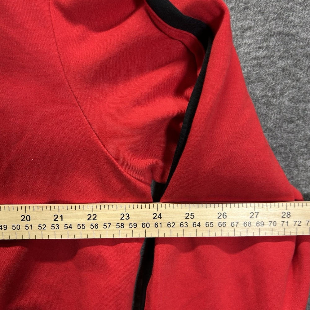 Polo Ralph Lauren Track Jacket Mens L Red Full‎ Zip Long Sleeve Fleece Pony - Picture 8 of 10
